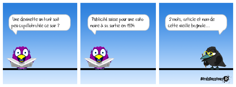 Devinette du soir ?