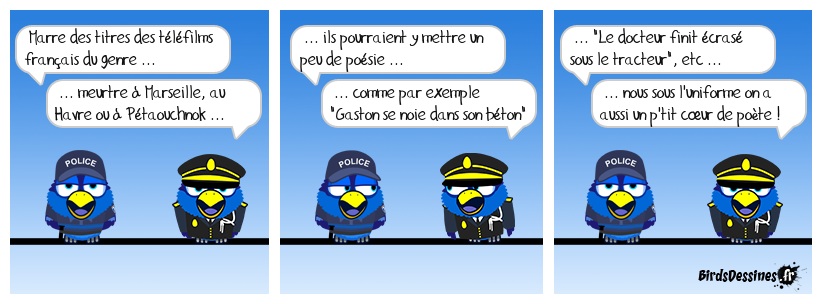 Chef, le prévenu a poété plus haut que son cul  ... avant de se lâcher sur mon pied !