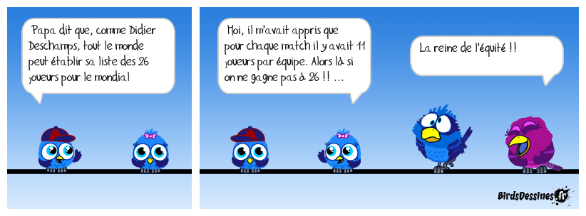 La liste des 26 !