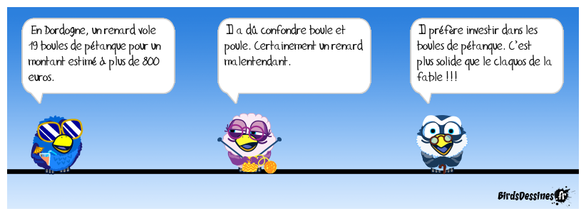 Un renard pétanqueur !