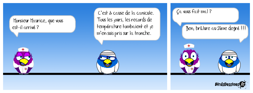 En période de canicule, sortez couvert !