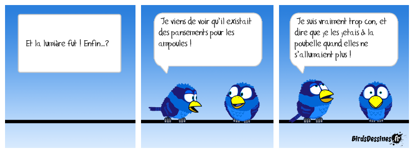 Pas la lumière à tous les étages visiblement