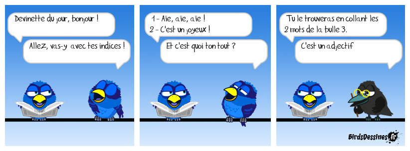 Devinette du jour, bonjour !