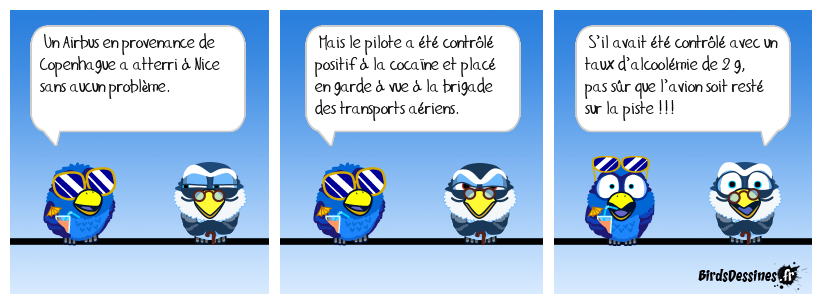 Ça ne rigole pas chez les pilotes !