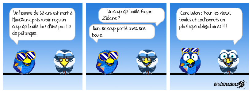 La pétanque est un sport qui peut être violent !