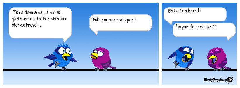 Cendrars un jour de canicule !