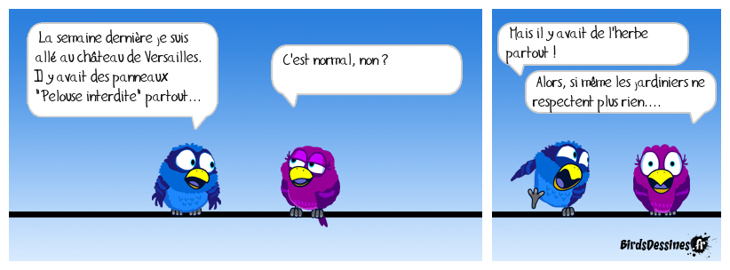 Pelouse interdite !