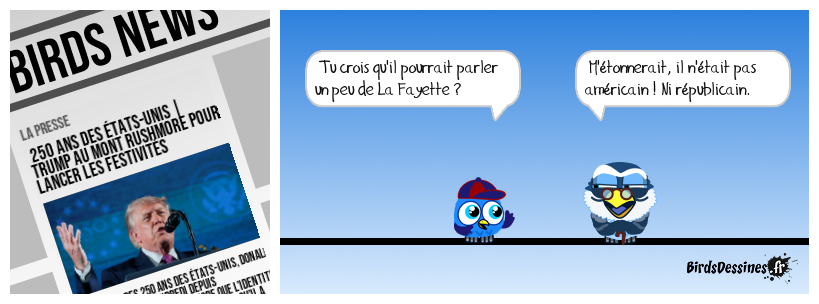 Si La Fayette n'était pas là, vous seriez ....