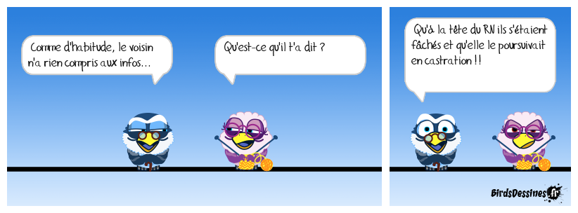 Elle le poursuit en castration !!