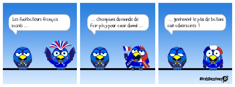 Nous remercions l'Espagne et l'Angleterre pour ce titre !