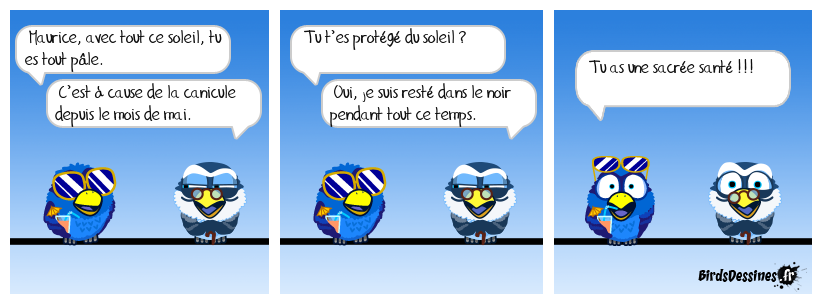 En période de canicule, sortez couvert !