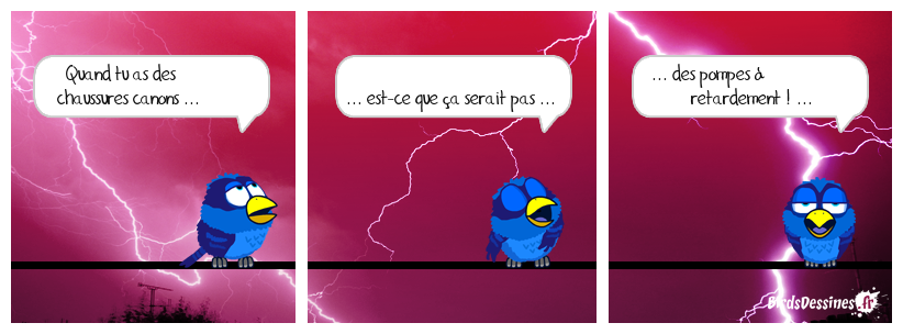des chaussures qui donnent de l'élan ...