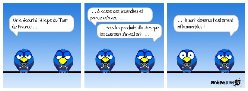 Le feu au cul ... et pas à cause du frottement de la selle !
