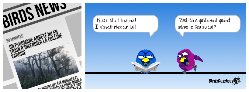 Le pyromane tout nu !