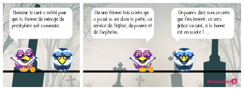 entre les dents ... la soutane ...