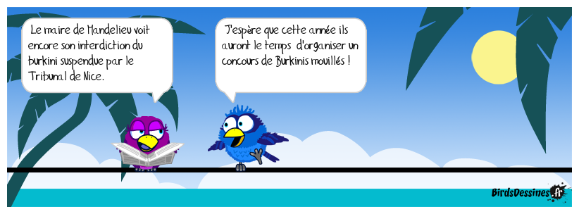 Concours de burkinis mouillés...