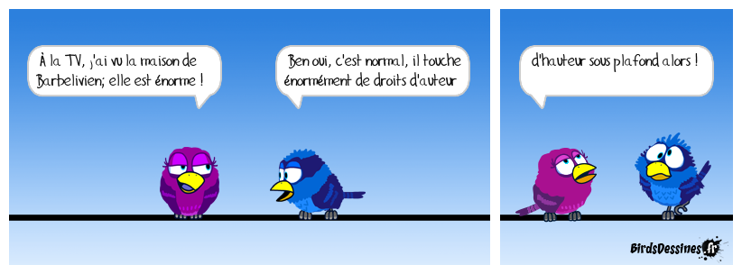 Beaucoup de droits d'auteur... sous plafond !!