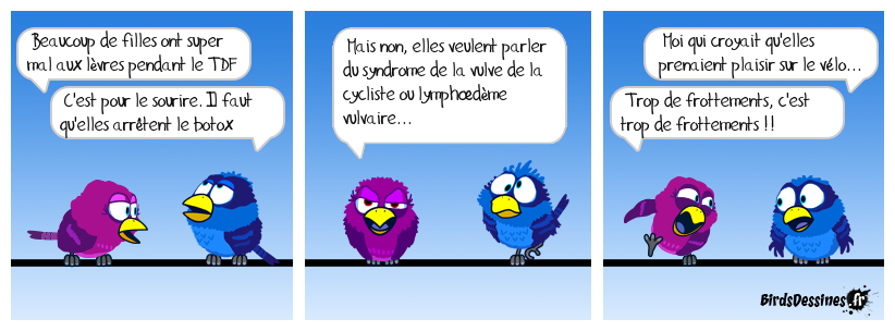 Bobo la vulve à vélo...