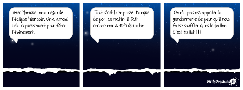 Lendemain d’éclipse !