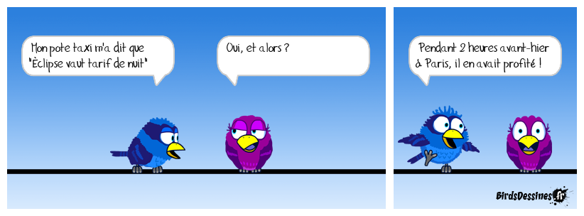 Éclipse vaut tarif de nuit !