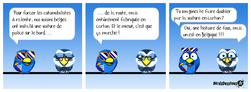 La peur du gendarme, ça cartonne en Belgique !
