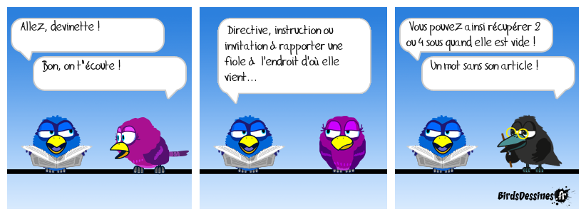 Devinette du jour, bonjour !