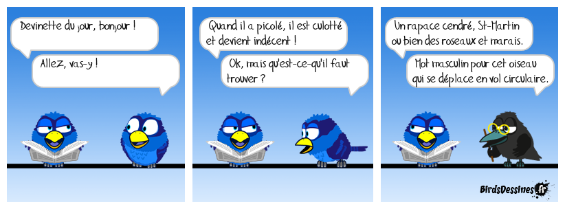 Devinette du jour, bonjour
