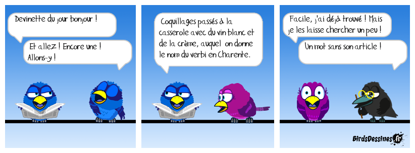 Devinette du jour, bonjour !