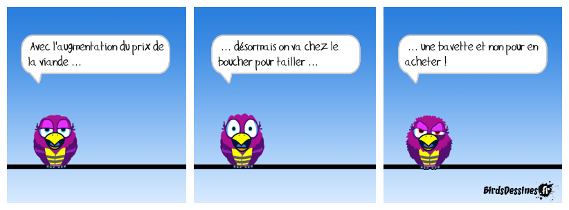 Bla-bla-bla ... mon poulet ... tu me casses les œufs !