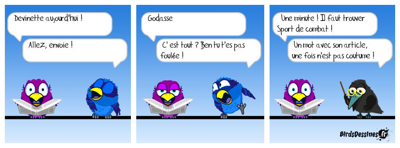 Devinette du jour, bonjour !