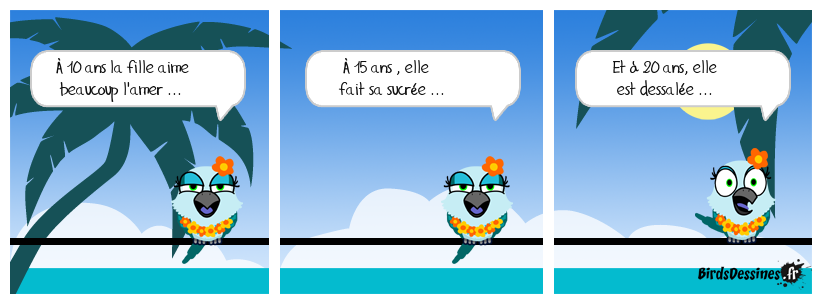 Le goût évolue avec l'âge ...