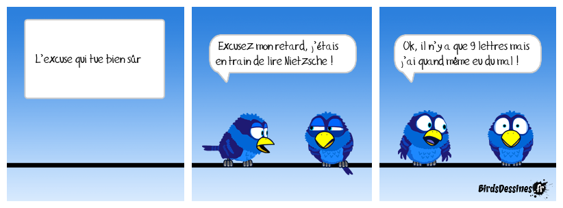 Pas fortiche le mec non plus…