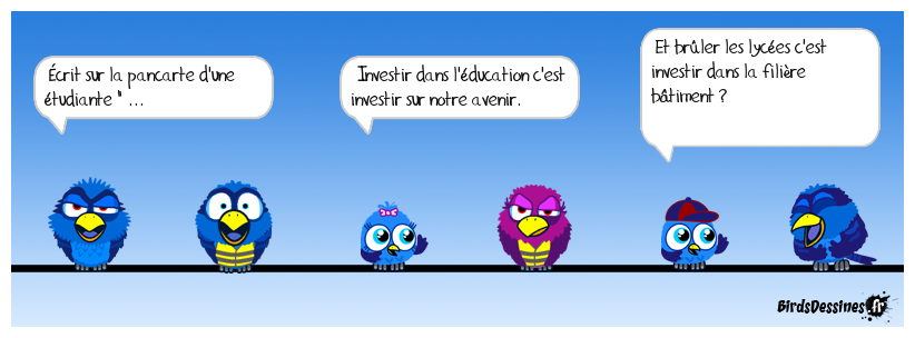 Sacrés étudiants - toujours le mot pour rire ...