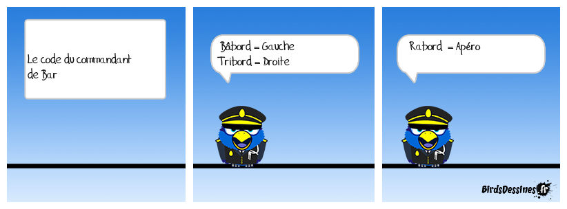Le code du comandant de bar ...