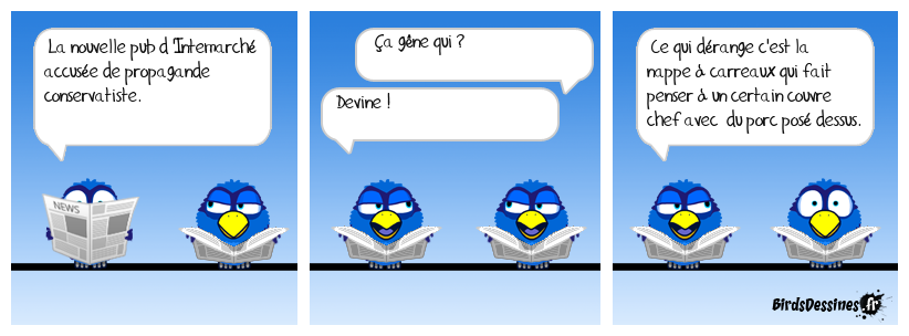 Je la trouve très bien cette pub !