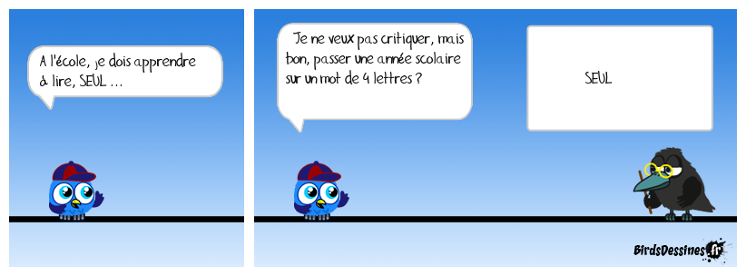 Petit à petit, tu liras deux mots