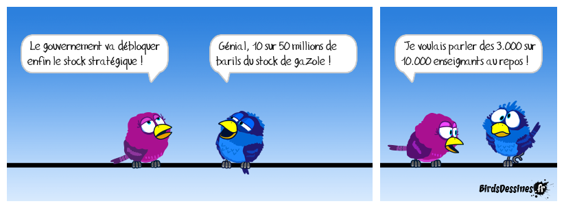 Libération des stocks stratégiques...