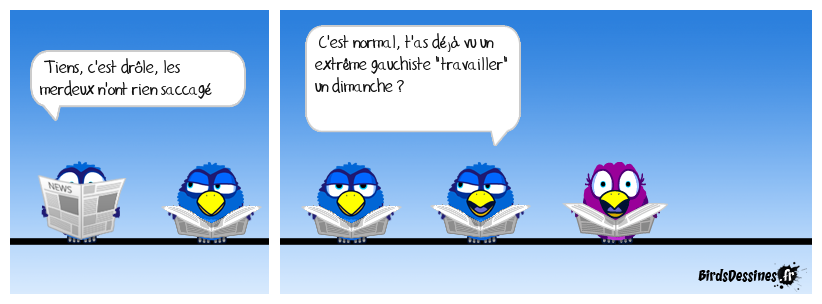 Déjà que la semaine ils ne sont pas bien vifs......