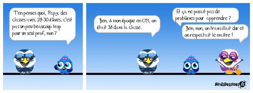 Est-ce depuis qu'ils ont changé de nom, les instits, qu'on a vraiment beaucoup de débiles comme élèves en classe ?