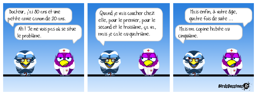 Trois, ça va. Quatre ça coince.
