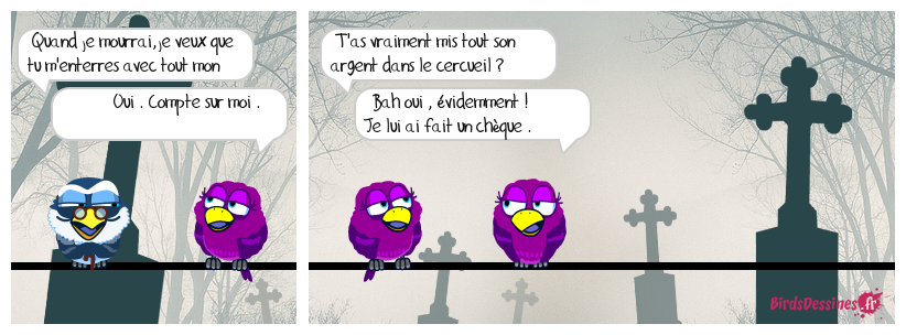 Un chèque en bois