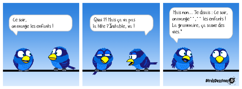 La virgule qui sauve des vies !