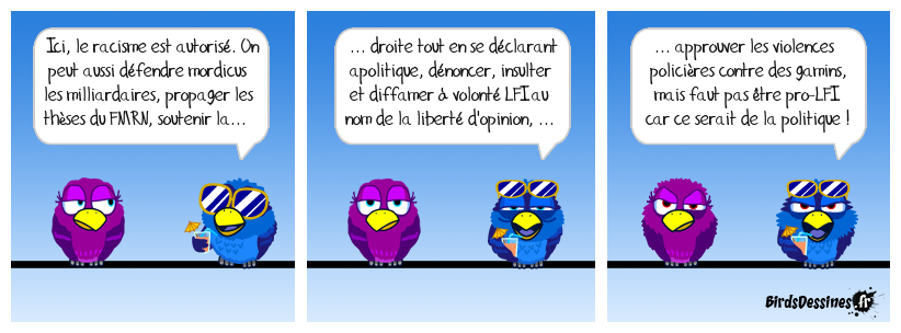 Droite, glop ! Gauche, pas glop !