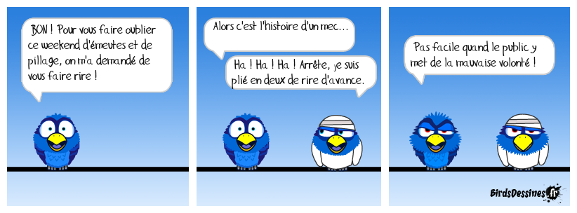 Faites l'humour, pas la guerre !