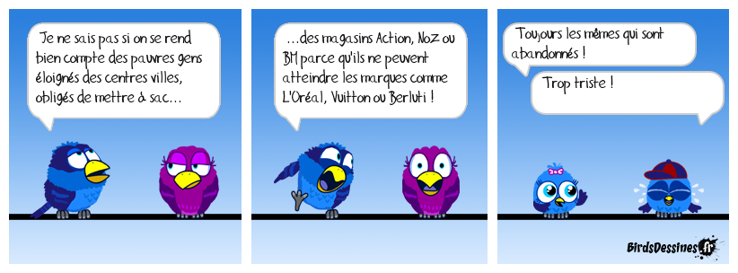 Des zones de chalandise quelque peu différentes...