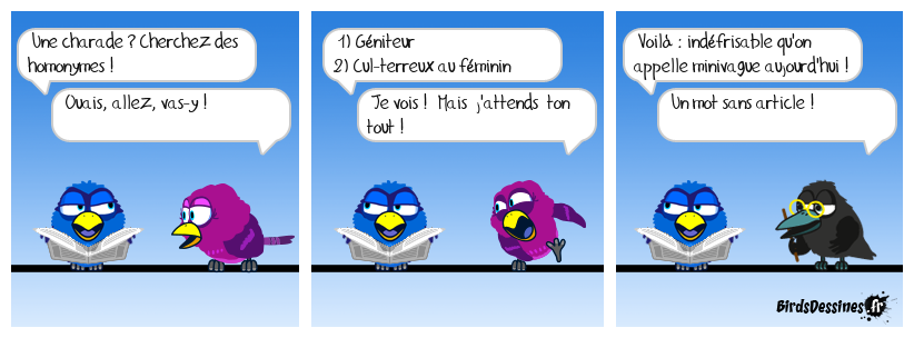 Charade du jour, Bonjour !
