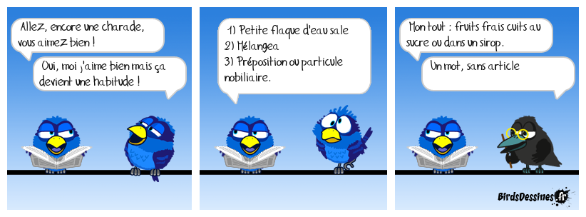 Charade du jour, Bonjour !