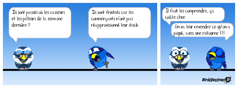 Il faut aider les commerçants qui ont été pillés !