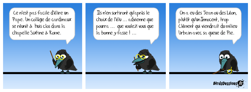 On s'y perd avec toute cette pape race ...