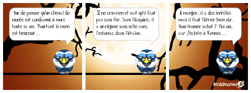 Cheval dire à ma mère ...
